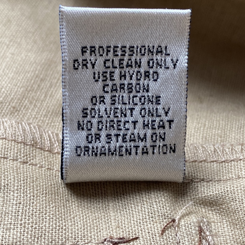 Cache Metallic Gold Linen Jacket With Gold Plated… - image 8